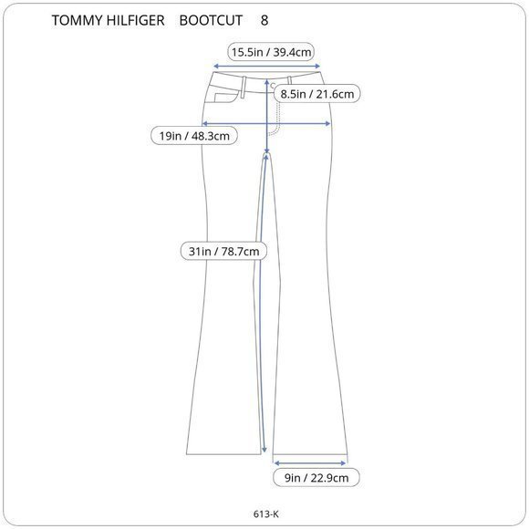 Tommy Hilfiger American Freedom Bootcut Jeans Modern‎ Rise Stretch 8 X 31 - Picture 3 of 10
